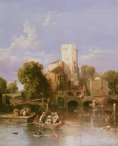 على نهر الراين بالقرب من كولونيا بواسطة جورج كلاركسون ستانفيلد